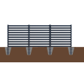 spaced Louvered Fence  (installation to Soil)