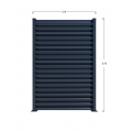 Steel Louvered Fence Panel (Installation on concrete )
