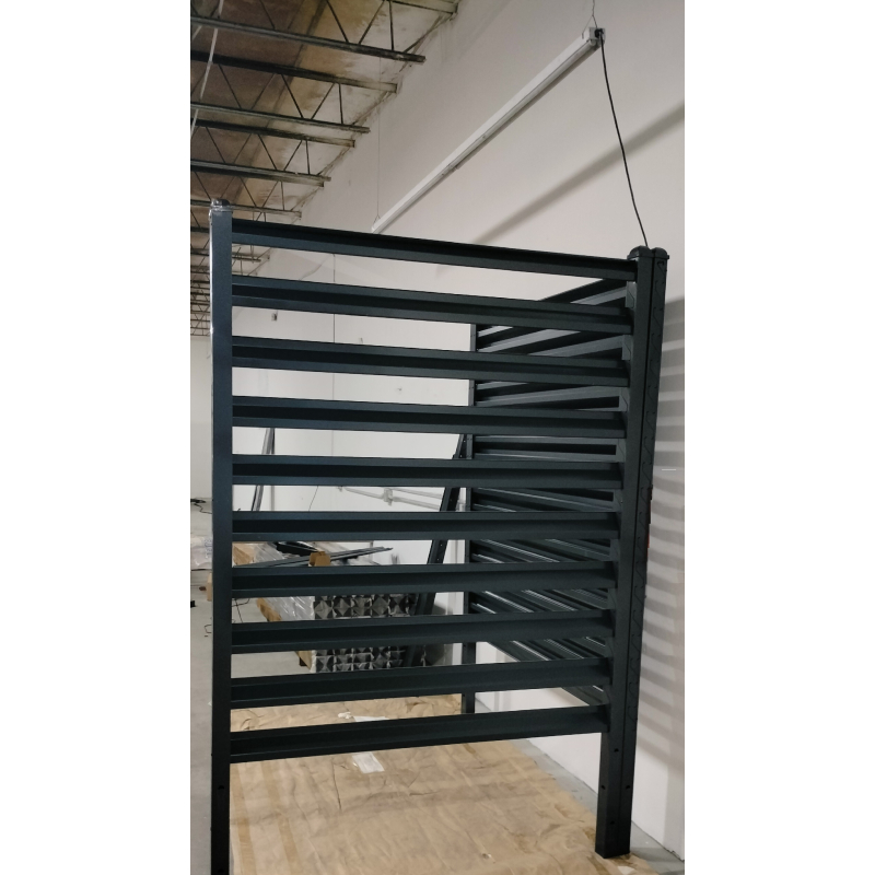 spaced Louvered Fence  (installation to Soil)