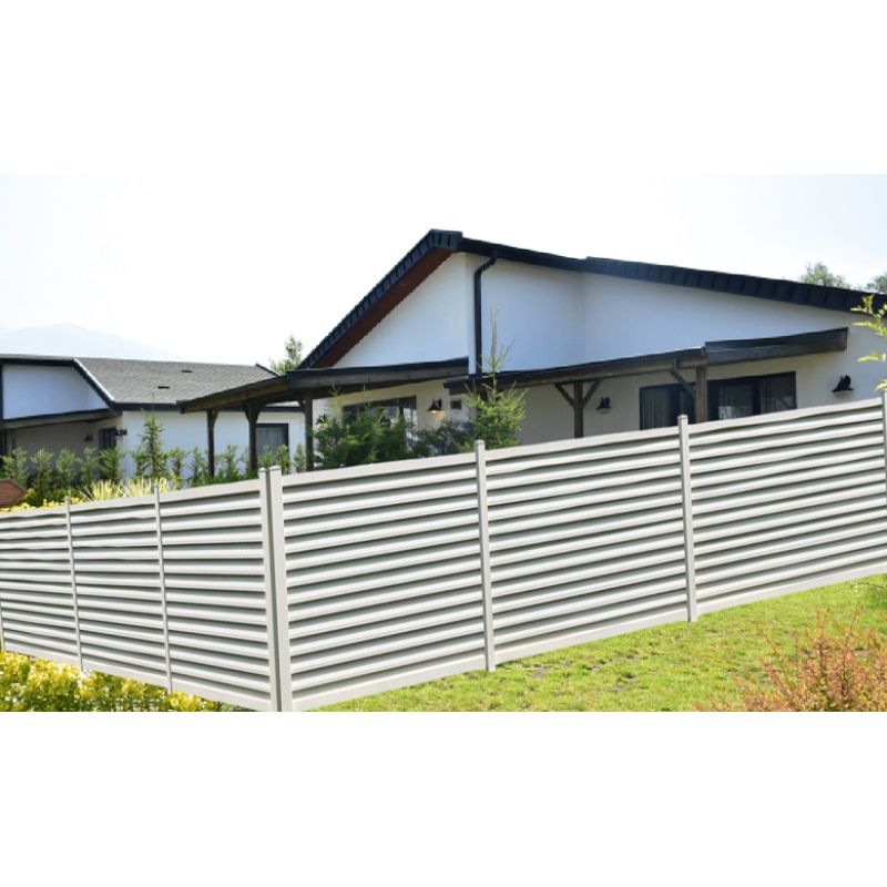 Steel Louvered Fence  (installation to Soil) 