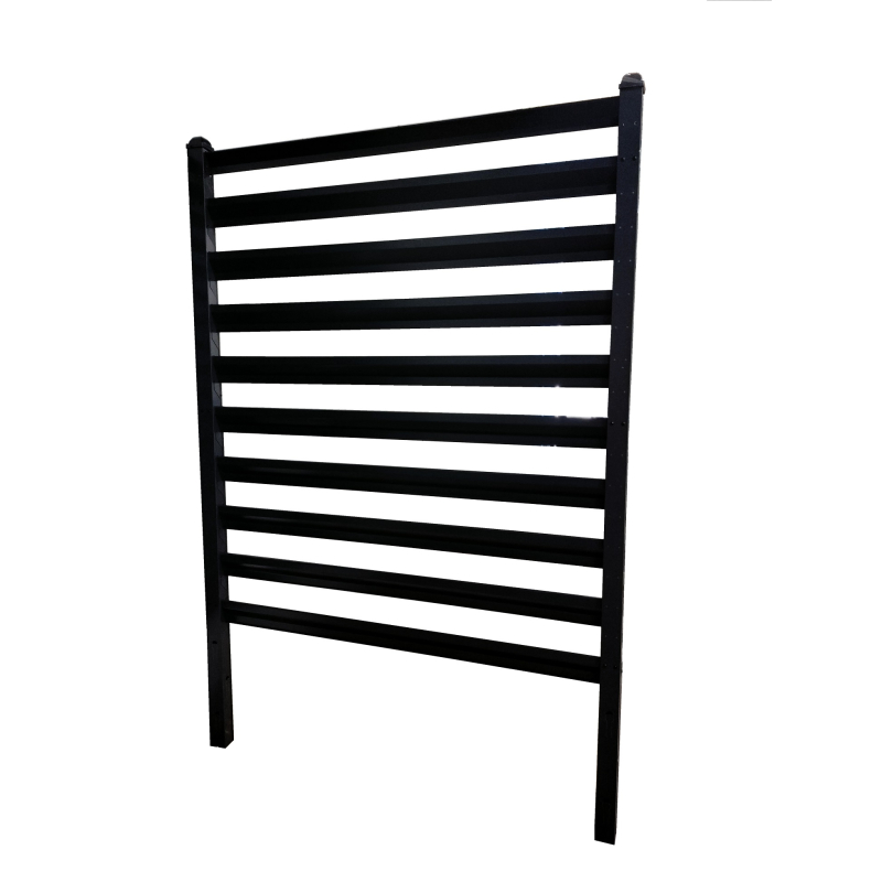 spaced Louvered Fence  (installation to Soil)