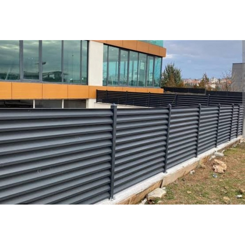 Aluminum Louvered Fence (Installation on concrete ) 
