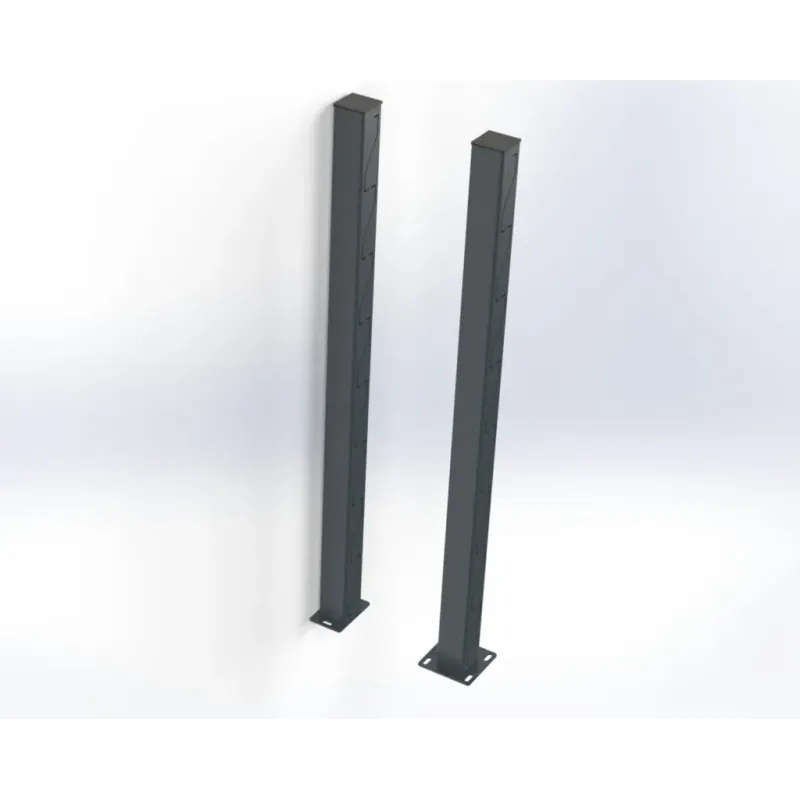 Steel Louvered Fence Panel (Installation on concrete )