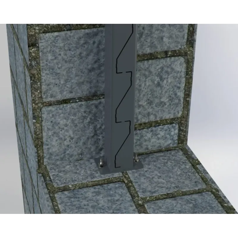 Aluminum Louvered Fence (Installation on concrete ) 