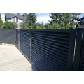 Steel Louvered Double Swing Gate
