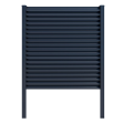 Aluminum Louvered Fence  (installation to Soil) 