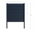 Steel Louvered Fence Panel (installation to Soil)