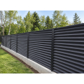 Steel Louvered Fence — Posts Bolted to Concrete