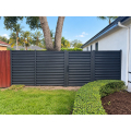 Steel Louvered Fence — Posts Set in Soil