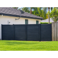 Steel Louvered Fence — Posts Set in Soil