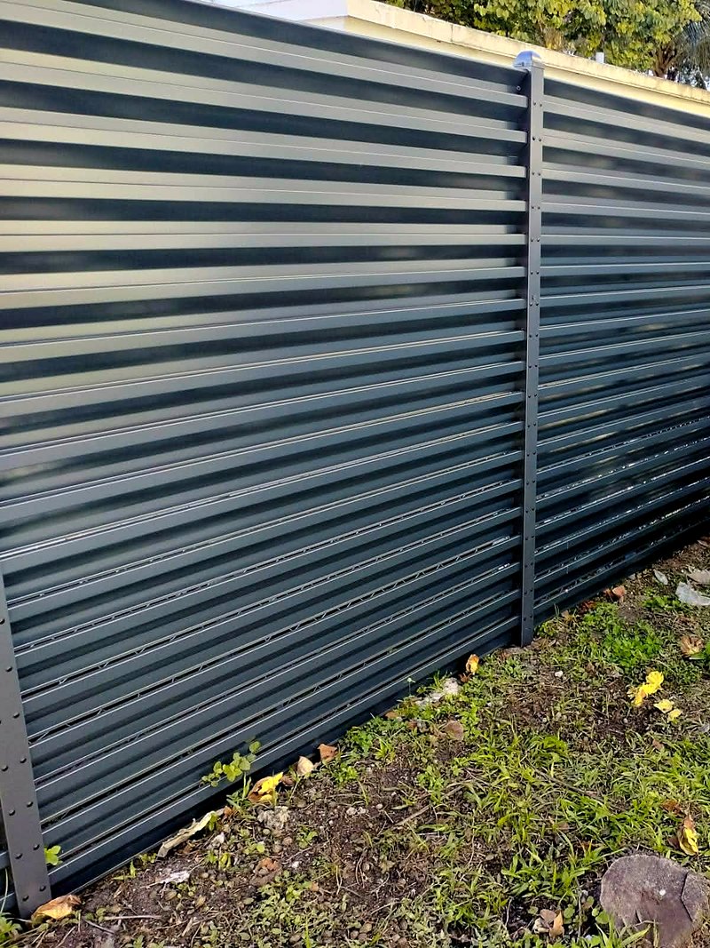 MNR louvered steel panel